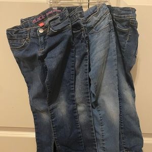 Girls 5 (XS) Jeans, 4 pairs